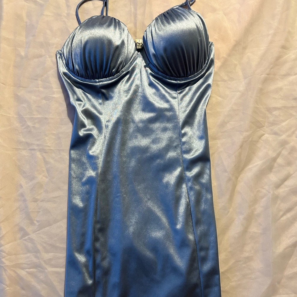 Silk Strapped Back Dress